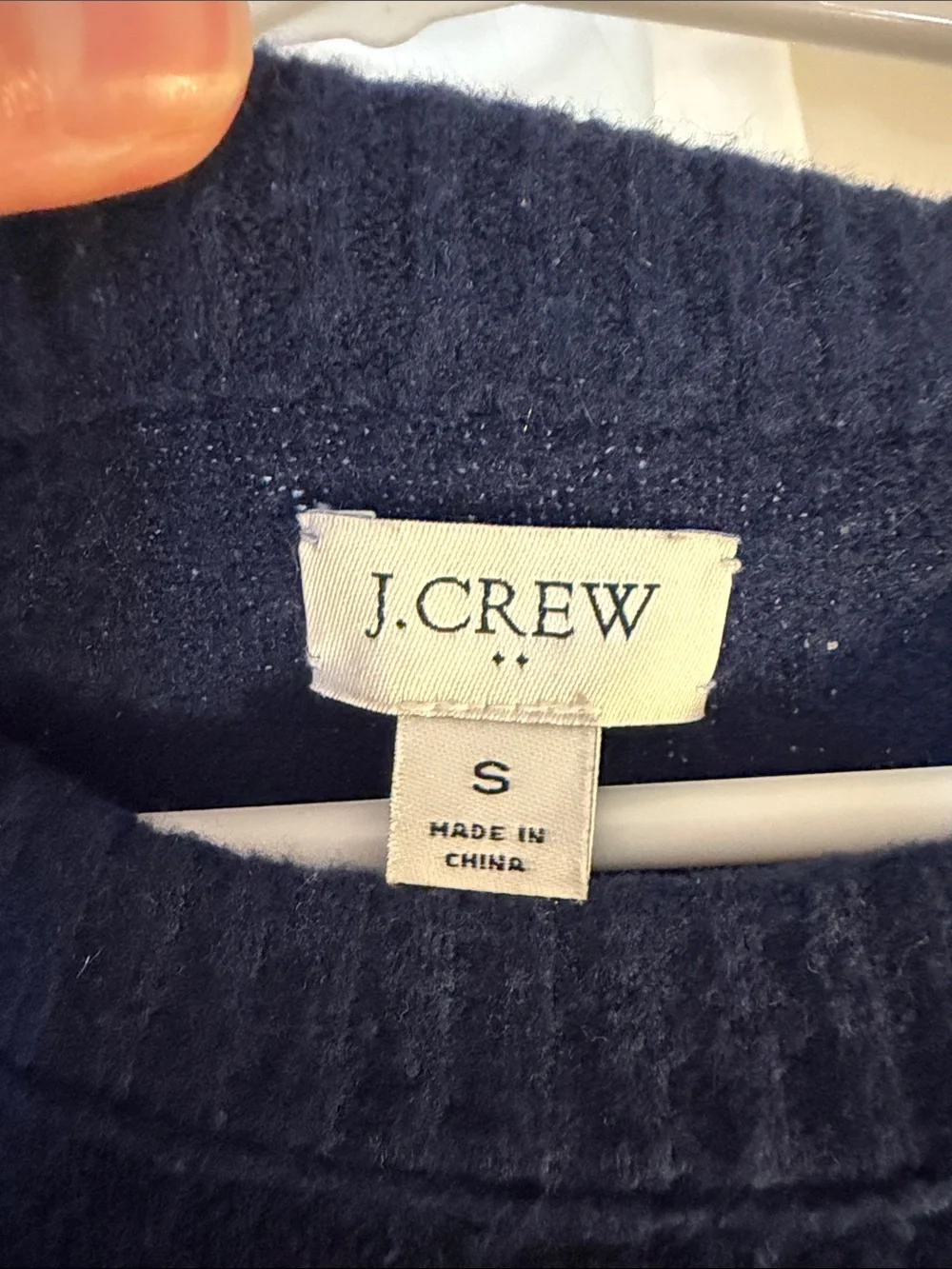 J. Crew Navy, Light Blue & Mustard Colorblock Crewneck Sweater